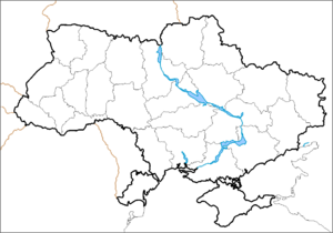 Map of Ukraine political simple blank.png