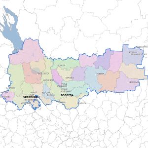 Административно-территориальное деление Вологодской области